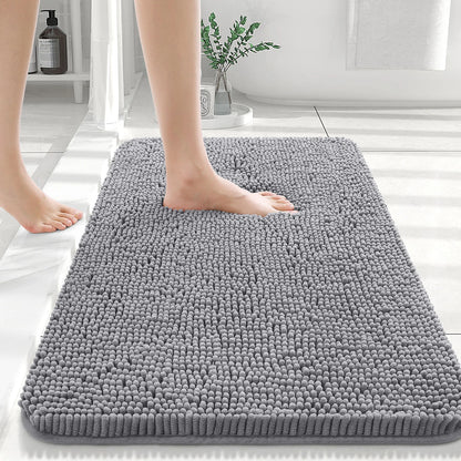 Luxury bathroom rugs are extremely soft (thick, absorbent, non-slip, and washable)