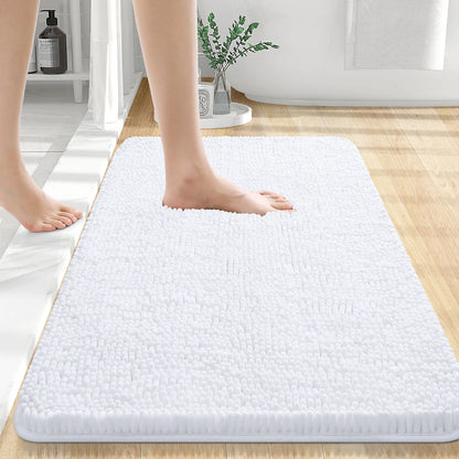 Luxury bathroom rugs are extremely soft (thick, absorbent, non-slip, and washable)