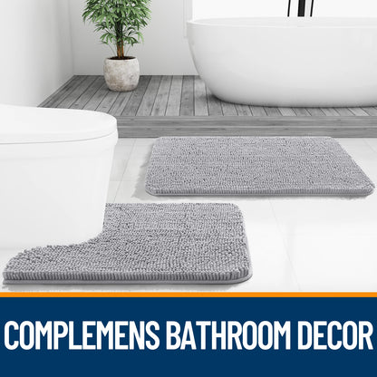 Luxury bathroom rugs are extremely soft (thick, absorbent, non-slip, and washable)