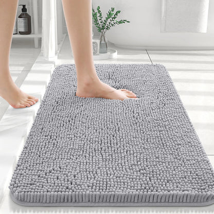 Luxury bathroom rugs are extremely soft (thick, absorbent, non-slip, and washable)
