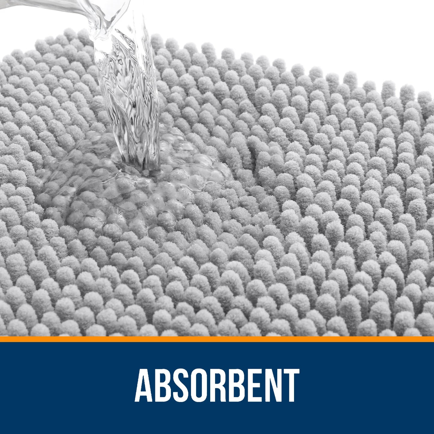 Luxury bathroom rugs are extremely soft (thick, absorbent, non-slip, and washable)