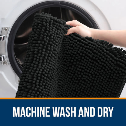 Luxury bathroom rugs are extremely soft (thick, absorbent, non-slip, and washable)