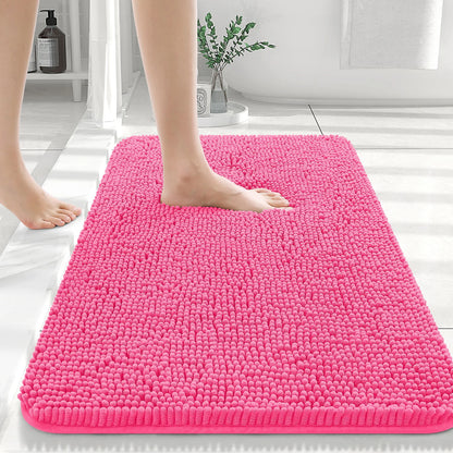 Luxury bathroom rugs are extremely soft (thick, absorbent, non-slip, and washable)