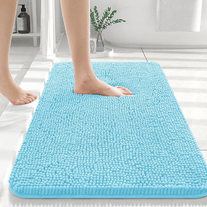 Luxury bathroom rugs are extremely soft (thick, absorbent, non-slip, and washable)