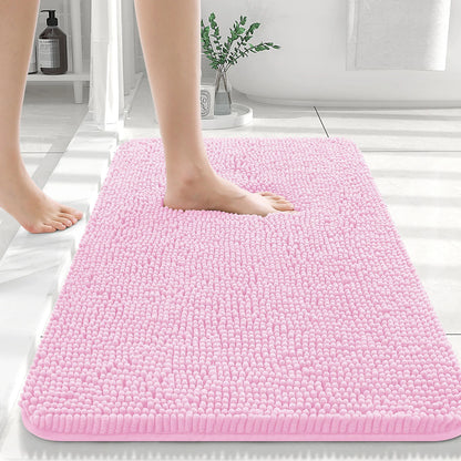 Luxury bathroom rugs are extremely soft (thick, absorbent, non-slip, and washable)