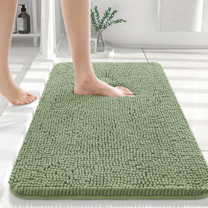 Luxury bathroom rugs are extremely soft (thick, absorbent, non-slip, and washable)