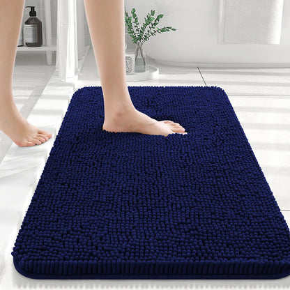Luxury bathroom rugs are extremely soft (thick, absorbent, non-slip, and washable)