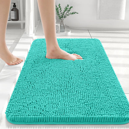 Luxury bathroom rugs are extremely soft (thick, absorbent, non-slip, and washable)