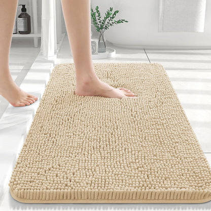 Luxury bathroom rugs are extremely soft (thick, absorbent, non-slip, and washable)