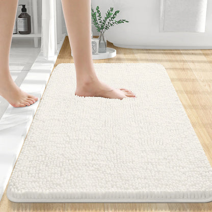 Luxury bathroom rugs are extremely soft (thick, absorbent, non-slip, and washable)