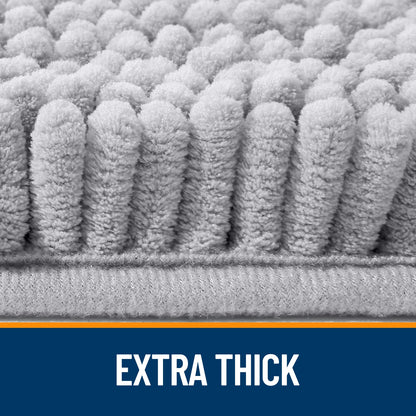 Luxury bathroom rugs are extremely soft (thick, absorbent, non-slip, and washable)