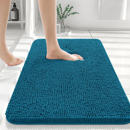 Luxury bathroom rugs are extremely soft (thick, absorbent, non-slip, and washable)