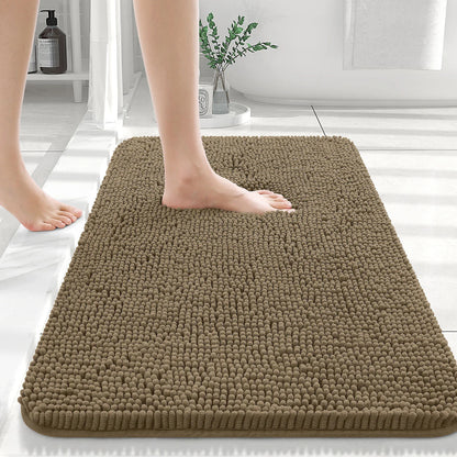 Luxury bathroom rugs are extremely soft (thick, absorbent, non-slip, and washable)
