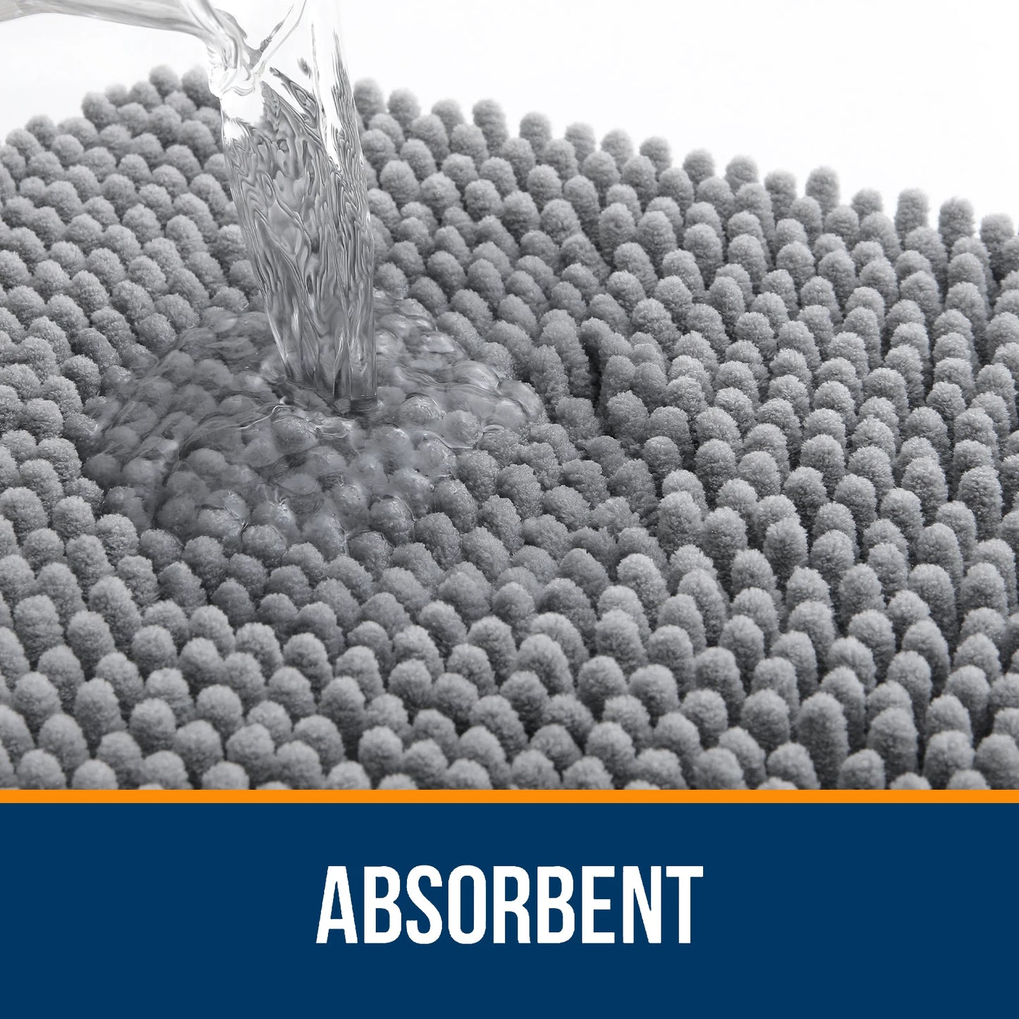 Luxury bathroom rugs are extremely soft (thick, absorbent, non-slip, and washable)