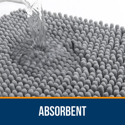 Luxury bathroom rugs are extremely soft (thick, absorbent, non-slip, and washable)
