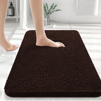 Luxury bathroom rugs are extremely soft (thick, absorbent, non-slip, and washable)